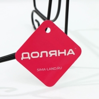 Подставка под тарелки Доляна, 13,5&times;20 см, цвет чёрный