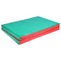 Мат, 100x75x5 см, 1 сложение, цвет красный/зелёный Мат, 100x75x5 см, 1 сложение, цвет красный/зелёный