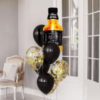 Набор воздушных шаров «День рождения настоящего мужчины», латекс, фольга Набор воздушных шаров «День рождения настоящего мужчины», латекс, фольга