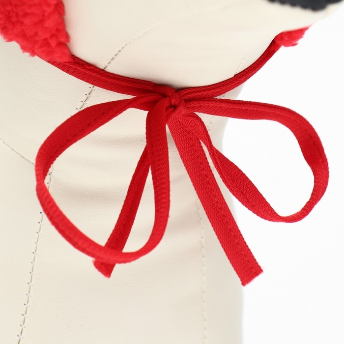 Новый год. Шапка для животных "Колпак", размер L(ОМ 20 см, длина 20 см), красный