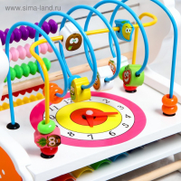 Логический центр &laquo;Оленёнок&raquo; (металлофон, счёты, сортер, часы) 22&times;24&times;20 см