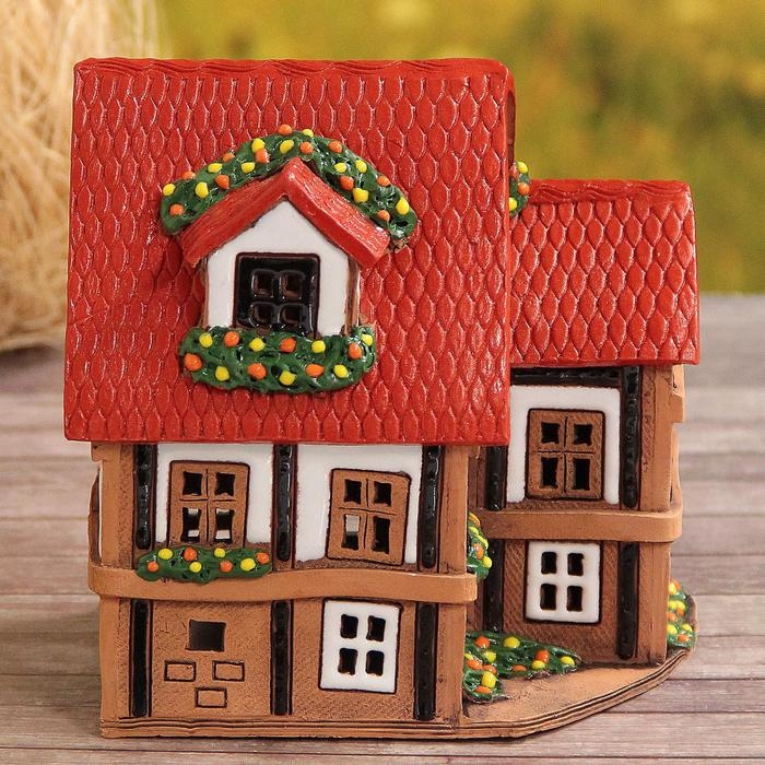 Аромалампа Домик &laquo;Ганс&raquo;, 15 см, ручная работа, микс,