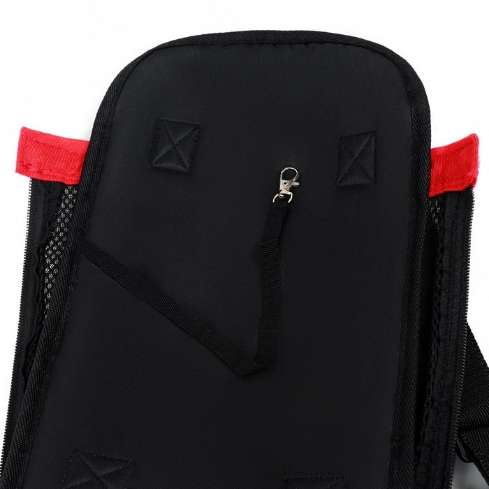 Рюкзак-переноска для кошек и собак "Кенгуру", 35 х 25 х 20 см, размер S, красный