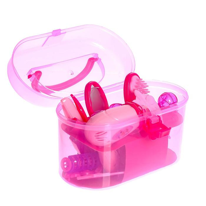 Набор парикмахера &laquo;Модный образ&raquo;, розовый, 19 предметов