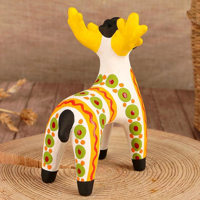 Дымковская игрушка Дымковская игрушка "Олень", микс