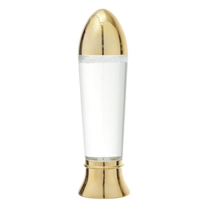 Лава-лампа  "Вихрь" LED от батареек 3хАА USB золото 7х7х28см