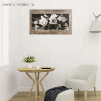 Картина на холсте "Цветочная композиция" 60*100 см