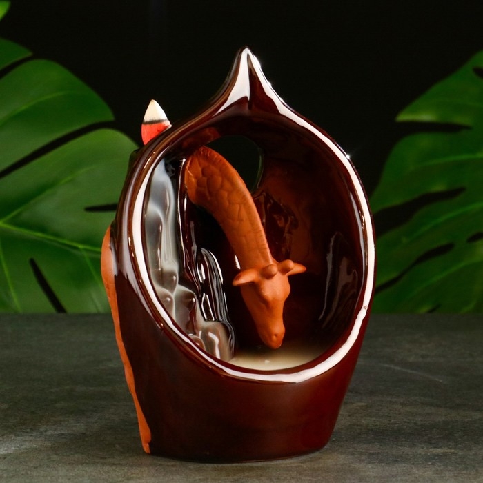 Подставка для благовоний Подставка для благовоний "Жираф на водопое" 22х13см