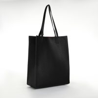 Сумка-шопер женская без застёжки, цвет чёрный Сумка-шопер женская без застёжки, цвет чёрный