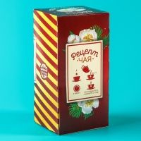 Новый год! Чай зелёный в пакетиках &laquo;Новый год: Уютных и тёплых вечеров&raquo;, вкус: жасмин, 25 шт.