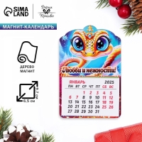 Магнит новогодний календарь "Символ года 2025.Любви и нежности", 12 месяцев, подкова Магнит новогодний календарь "Символ года 2025.Любви и нежности", 12 месяцев, подкова