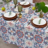 Скатерть Доляна &laquo;Узоры&raquo; 145х220 см, 100% п/э