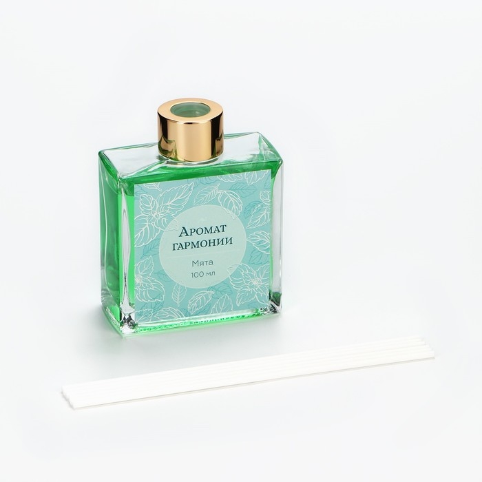 Диффузор ароматический палочки, ароматизатор для дома «Аромадиффузор: Аромат гармонии», аромат мята, 100 мл. Диффузор ароматический палочки, ароматизатор для дома «Аромадиффузор: Аромат гармонии», аромат мята, 100 мл.