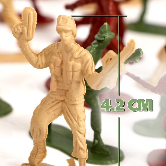 Набор солдатиков «Мировое сражение», с аксессуарами Набор солдатиков «Мировое сражение», с аксессуарами