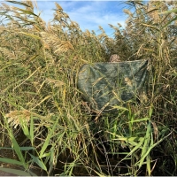 Сетка затеняющая для забора, маскировочная, зелёно-бежевая, плотность 40 г/м&sup2;, длина 3 м, ширина 3 м