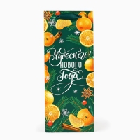 Пакет под бутылку, треугольный «Новый год», 13 х 32 х 11.3 см, Новый год Пакет под бутылку, треугольный «Новый год», 13 х 32 х 11.3 см, Новый год