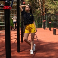 Шорты спортивные ONLYTOP unisex yellow, р. 50 Шорты спортивные ONLYTOP unisex yellow, р. 50