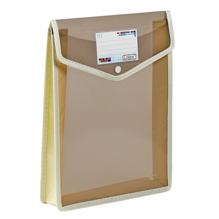 Папка-конверт на кнопке А4, 500 мкр, с расширением, вертикальная, карман для визиток, МИКС Папка-конверт на кнопке А4, 500 мкр, с расширением, вертикальная, карман для визиток, МИКС