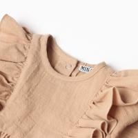 Боди-платье для девочки MINAKU, цвет бежевый, размер 80-86