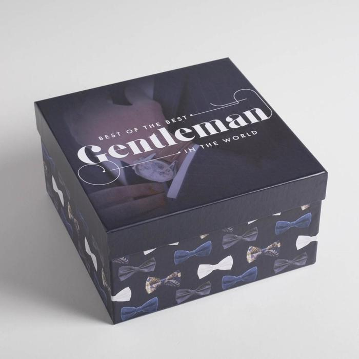 Набор коробок 5 в 1, упаковка подарочная, &laquo;Джентльмен&raquo;, 14 х 14 х 8 ‒ 22 х 22 х 12 см