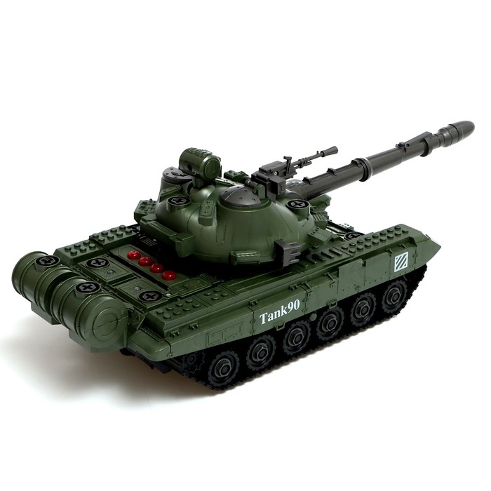 Конструктор винтовой &laquo;Боевой танк&raquo;, свет, звук, инерция, 57 деталей