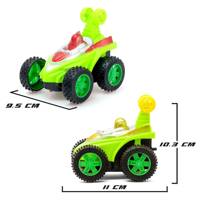 Машина радиоуправляемая &laquo;Перевёртыш&raquo;, работает от батареек, цвета МИКС