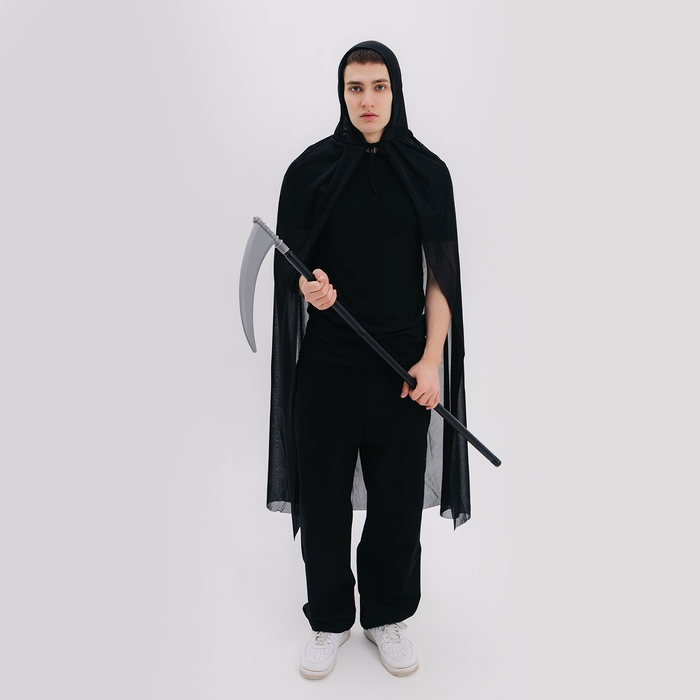 Карнавальный набор &laquo;Ночной кошмар&raquo;, плащ и жезл