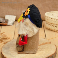 Оберег-домовой "Кузьма в кепке, с рублем", 27х14х10 см, микс Оберег-домовой "Кузьма в кепке, с рублем", 27х14х10 см, микс