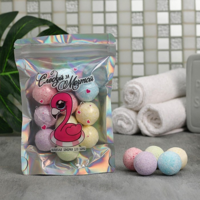 Подарочный набор косметики &laquo;Следуй за мечтой&raquo;, бомбочки для ванны, 10 х 10 г, BEAUTY FOX