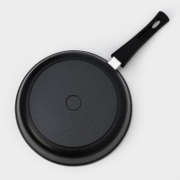 Сковорода Доляна &laquo;Элит&raquo;, d=28 см, пластиковая ручка, стеклянная крышка, антипригарное покрытие