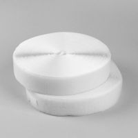 Липучка, 50 мм &times; 25 &plusmn; 1 м, цвет белый