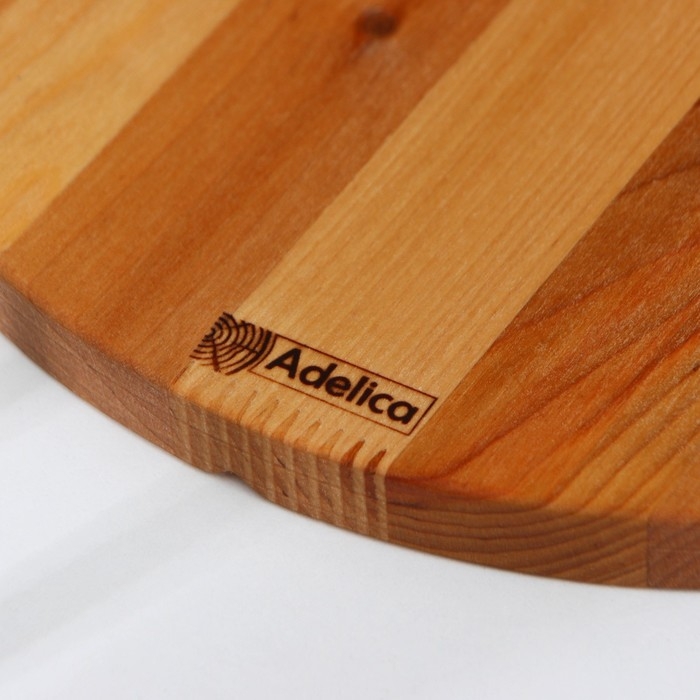 Набор разделочных досок на подставке Adelica &laquo;Итальяно&raquo;, d=30, d=25 см, пропитаны минеральным маслом, берёза