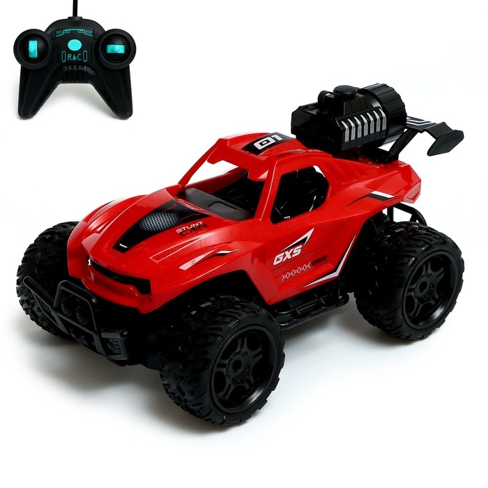 Джип радиоуправляемый &laquo;Вездеход&raquo;, с эффектом дыма, цвет красный