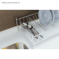 Сушилка для посуды с поддоном, 40&times;23&times;15 см, цвет хром