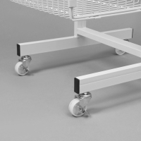 Накопитель разборный на колесах, двухсторонняя, 10 корзин, 45×55×165 см, цвет белый Накопитель разборный на колесах, двухсторонняя, 10 корзин, 45×55×165 см, цвет белый