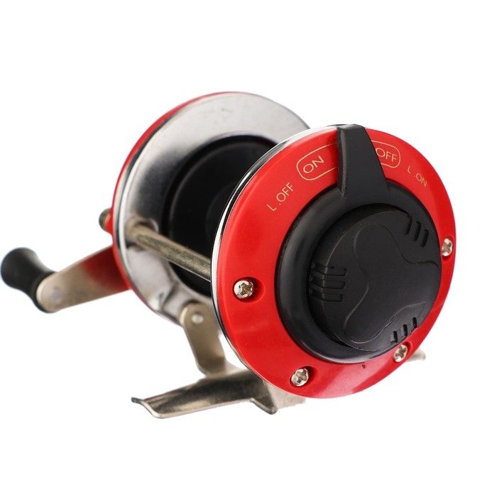 Катушка мультипликаторная, металл-пластик, переключатель 3 режима, цвет красный, 106 Катушка мультипликаторная, металл-пластик, переключатель 3 режима, цвет красный, 106