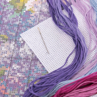 Набор для вышивания крестом &laquo;Сирень&raquo; 28 х 23 см