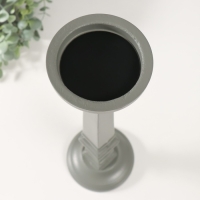 Подсвечник дерево на 1 свечу "Греция" серый 11,5х11,5х39,5 см Подсвечник дерево на 1 свечу "Греция" серый 11,5х11,5х39,5 см