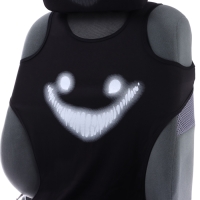 Комплект на передние сиденья "Бахтаг", 2 майки, 2 подголовника, светоотражающий принт Комплект на передние сиденья "Бахтаг", 2 майки, 2 подголовника, светоотражающий принт