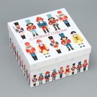 Набор подарочных коробок 10 в 1 &laquo;Щелкунчик&raquo;, 10 х 10 х 6 &ndash; 28 х 28 х 15 см, Новый год