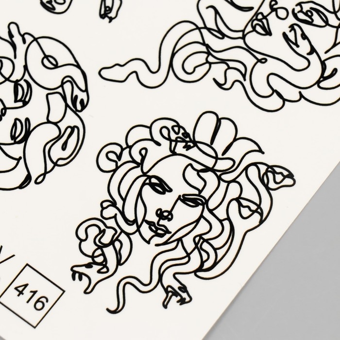 Татуировка на тело Татуировка на тело "Медуза Горгона" 10х15 см