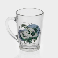 Кружка стеклянная кофейная «Змеи», 300 мл, МИКС Кружка стеклянная кофейная «Змеи», 300 мл, МИКС