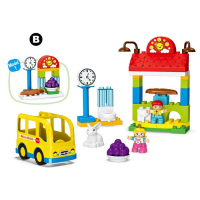 Конструктор &laquo;Автобусная станция&raquo;, 47 деталей