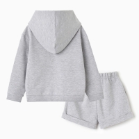 Костюм детский (толстовка, шорты) KAFTAN Gussi р. 36 (134-140), серый
