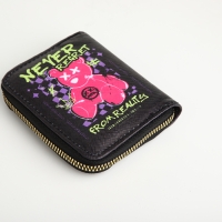 Кошелёк на молнии, цвет чёрный Кошелёк на молнии, цвет чёрный