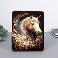 Картина акрил настольная "Царский конь" 25х20 см Картина акрил настольная "Царский конь" 25х20 см