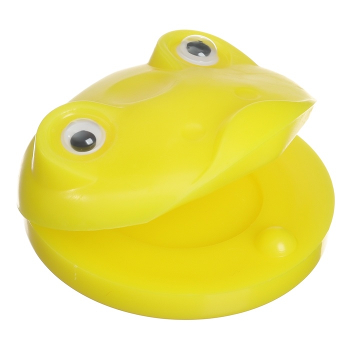 Набор погремушек «Лягушата: кастаньеты + перкуссионный маракас, 3 шт., цвет желтый, Крошка Я Набор погремушек «Лягушата: кастаньеты + перкуссионный маракас, 3 шт., цвет желтый, Крошка Я