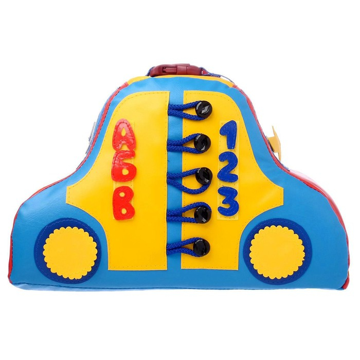 Мягкий модуль тактильный &laquo;Машинка&raquo;, по методике Монтессори