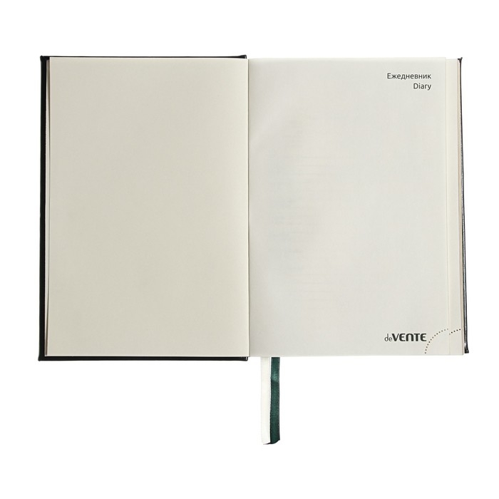 Ежедневник недатированный A5, 176 листов, deVENTE.Symbol, твёрдая обложка из искусственной кожи с поролоном, золотой срез, блок 70 г/м2, зелёный