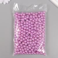 Набор бусин "Жемчуг" d 10 мм, 250 гр, сиреневый